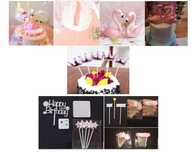 *Decoratiuni pasari Flamingo topper tort_baloane latex+folie_II