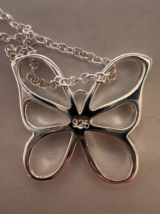 Set de argint cu fluturas