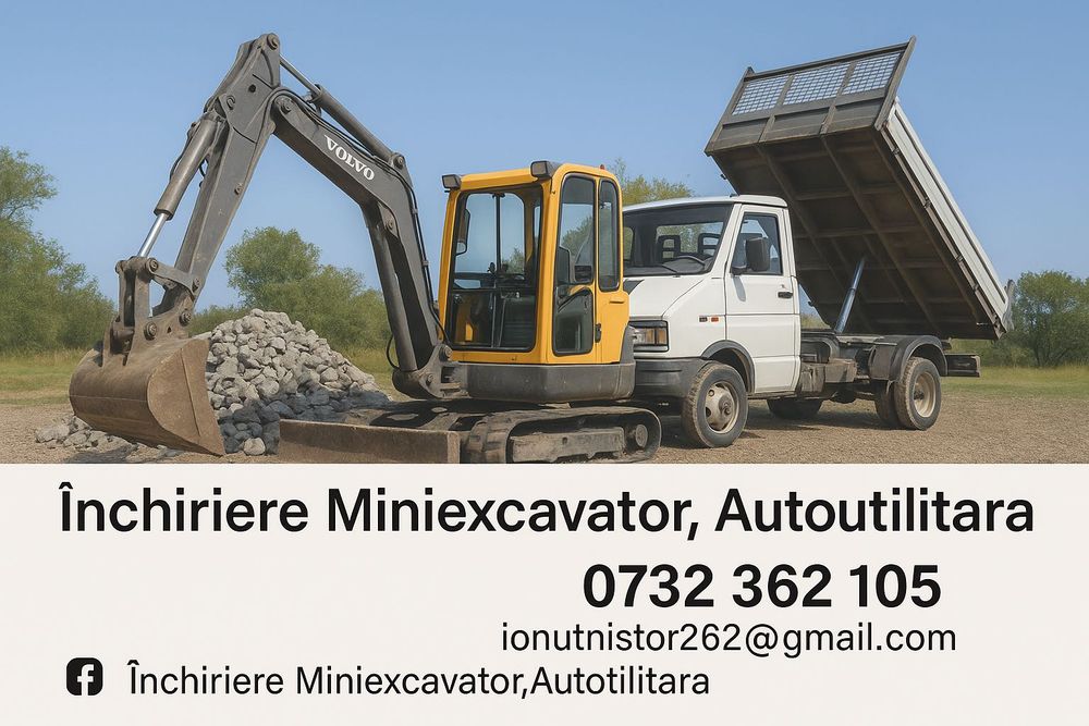 Miniexcavator de inchiriat