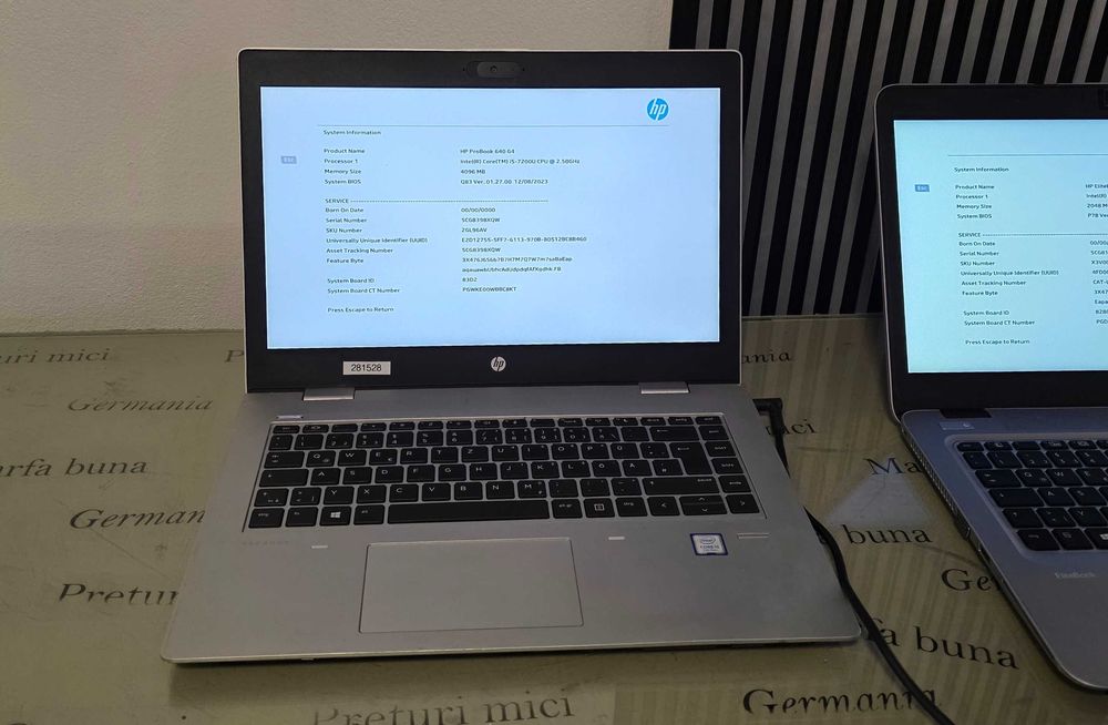 Laptop core i5 gen 7 -  Hp ProBook 740 G4 - functional perfect