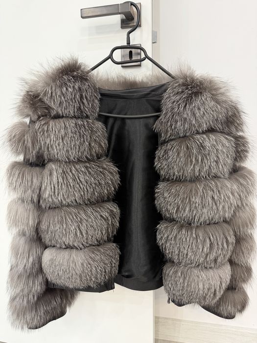 Кожено яке естествен косъм