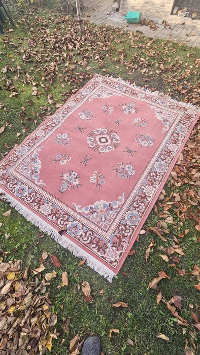 2 covoare persane roșii, model floral, 170x230 cm – stare foarte bună