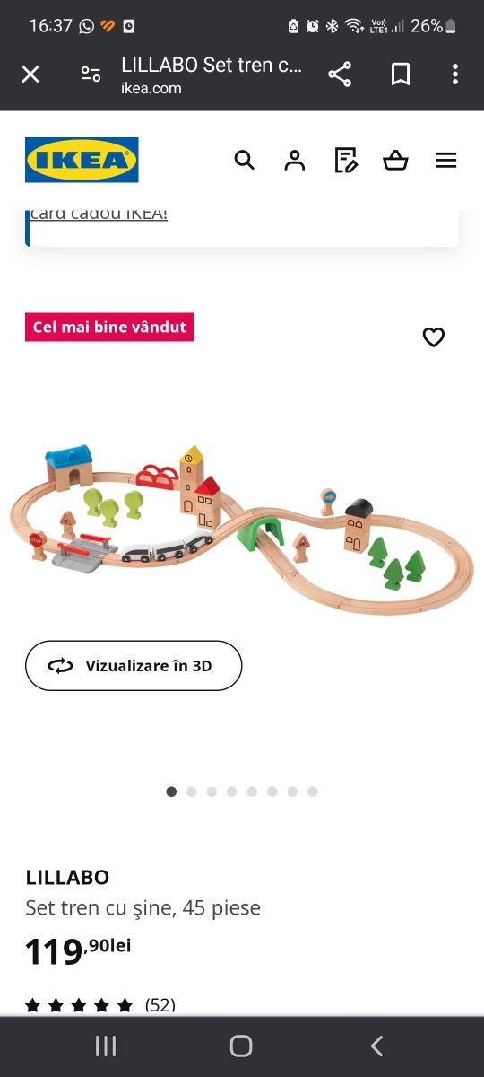 Set Sine de tren lemn Ikea