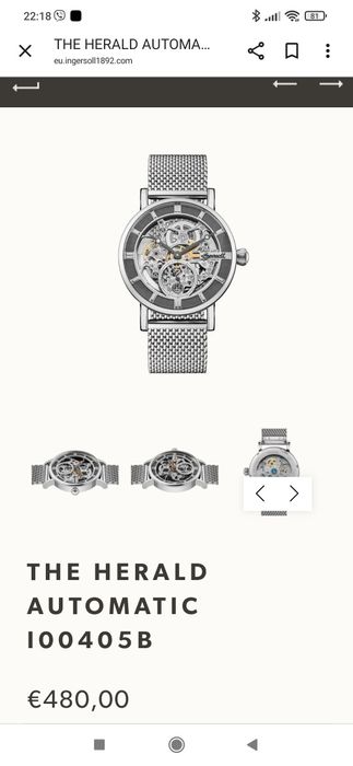 Механичен часовник Ingersoll