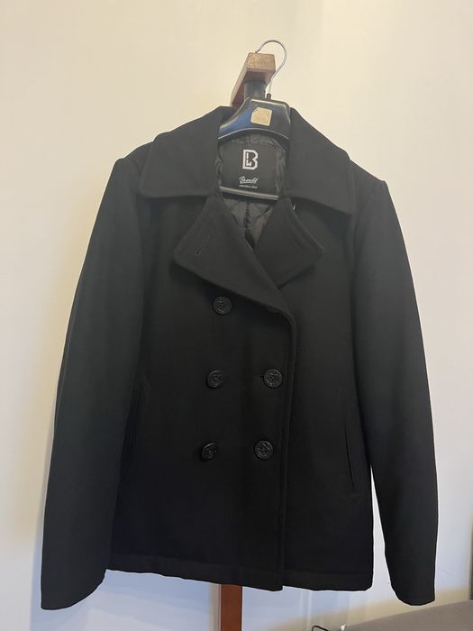 Palton barbati scurt, elegant, lana, la doua randuri de nasturi, 48-50