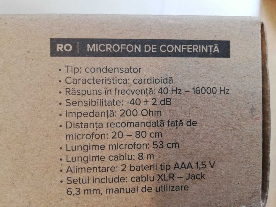 Microfon birou/ conferinte Rebel MIK 0021-1 , nou