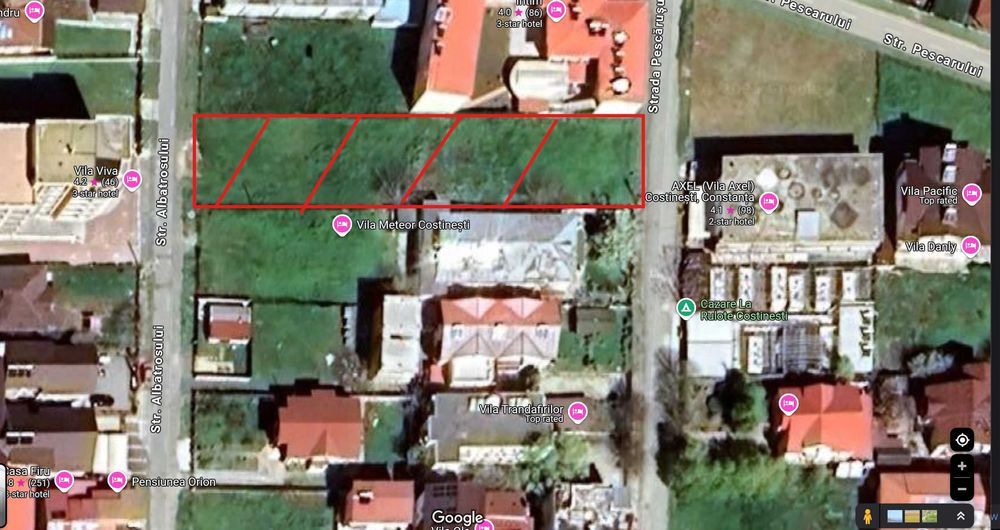 Teren de vanzare Costinesti aproape de epava, 2 loturi a cate 700 m