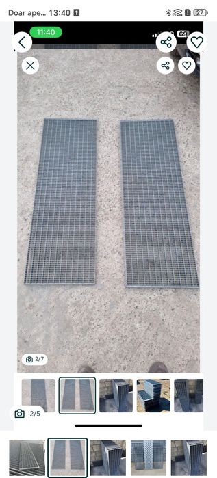 Vand trepte zincate