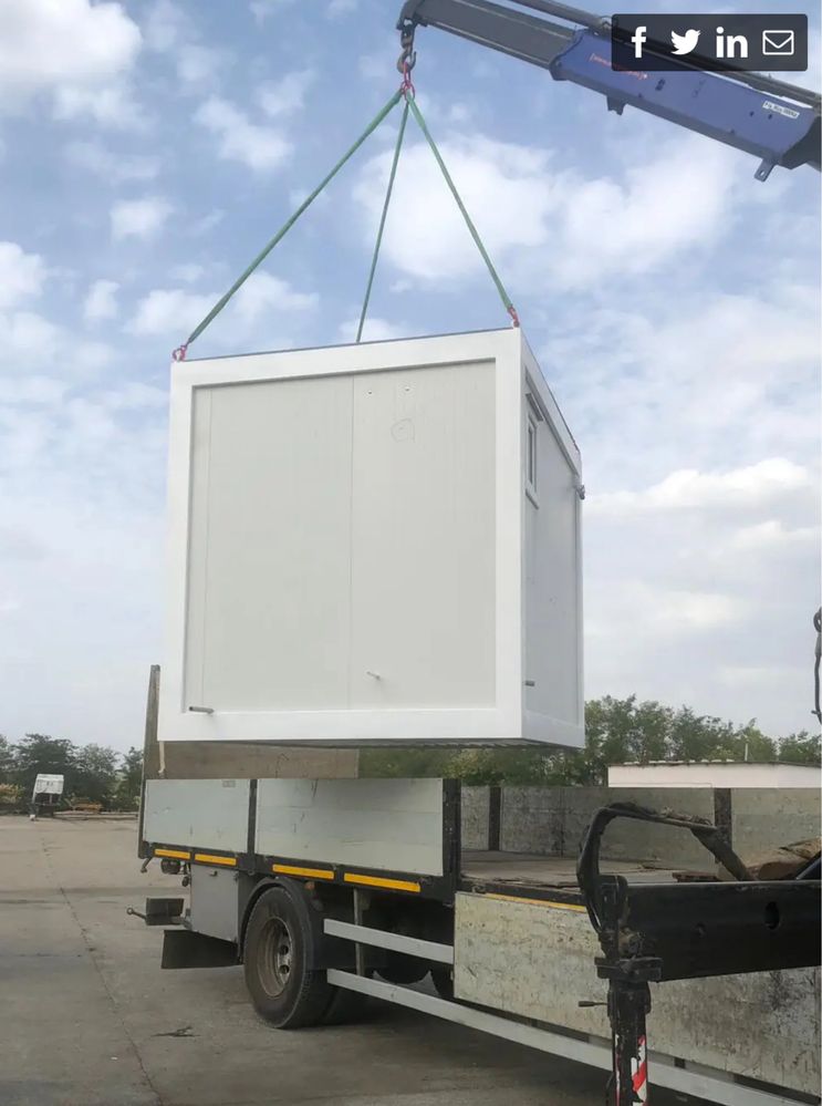 Container birou in stoc containere paza 6x2,4 si 3x2,4