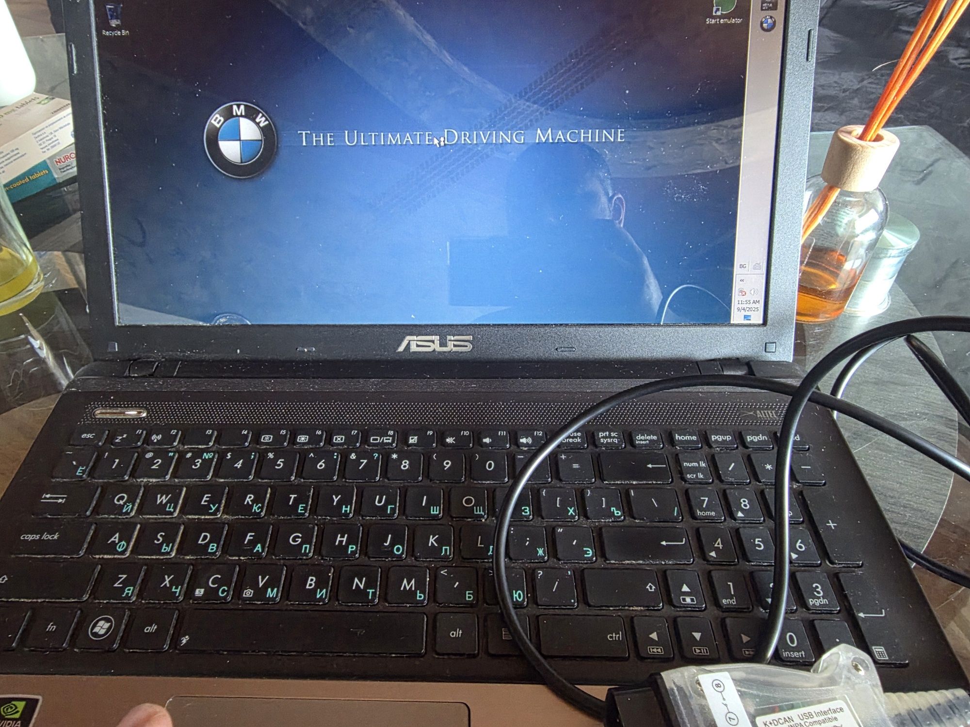 Продавам лаптоп с ISTA INPA BMW code read