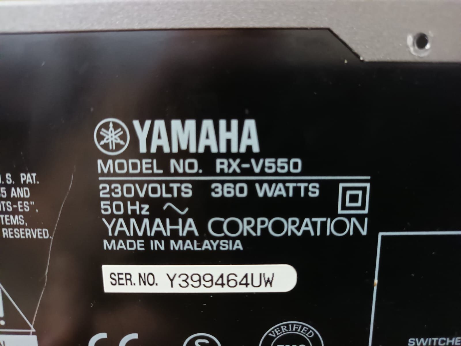 Amplituner Yamaha RX-V 550
