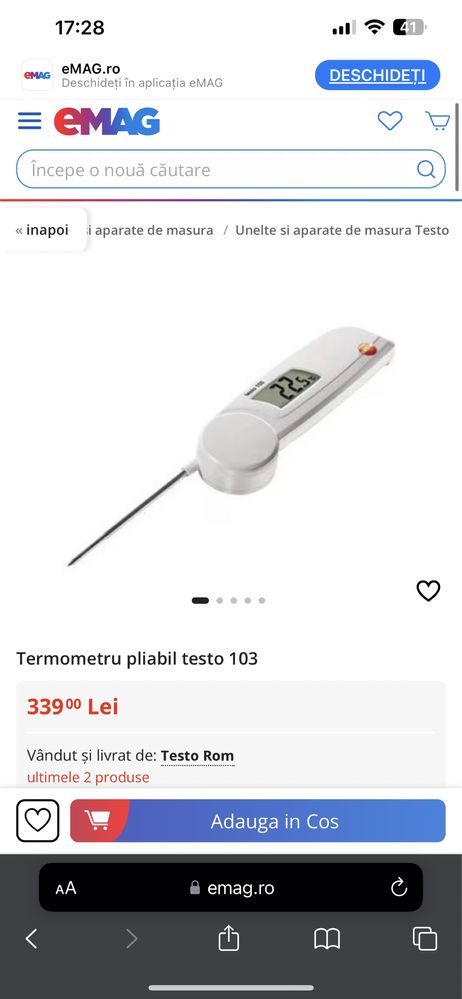 Termometru digital Testo 103