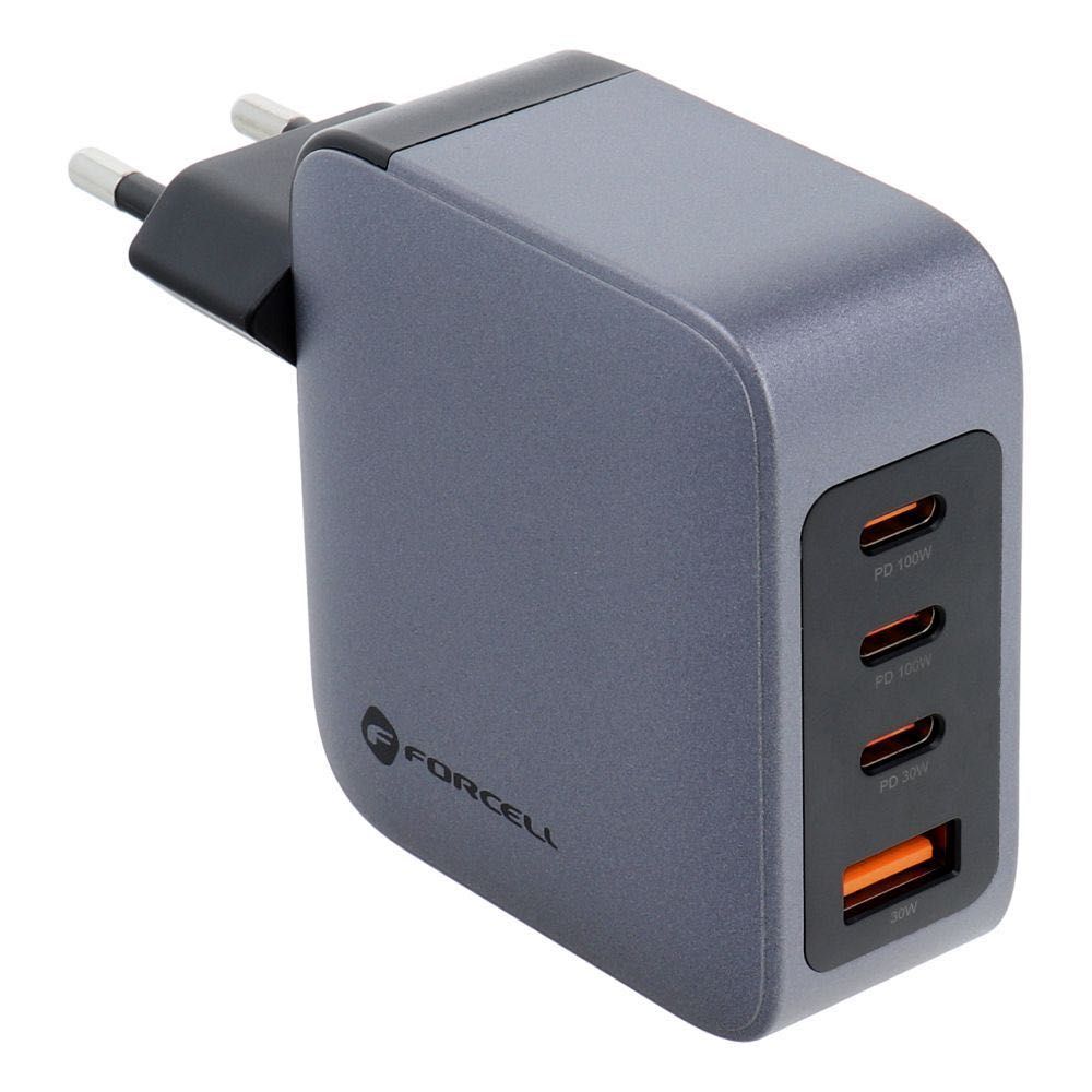 Зарядно Forcell  Charger с 3x USB-C/USB-A порт 100W с PD/Quick Charge