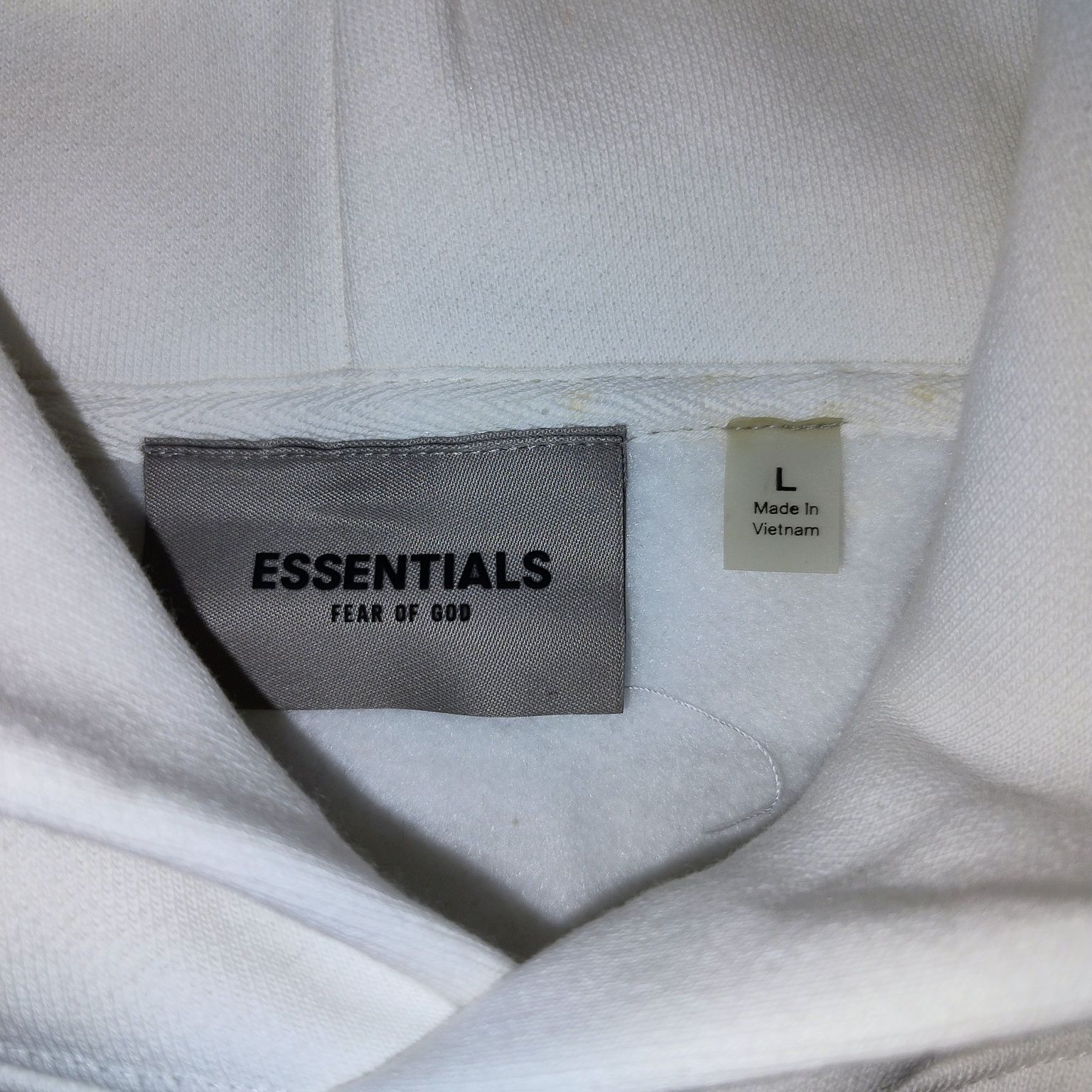 Hanorac Essentials ALB (L) OFERTA  | Livrare cu verificare