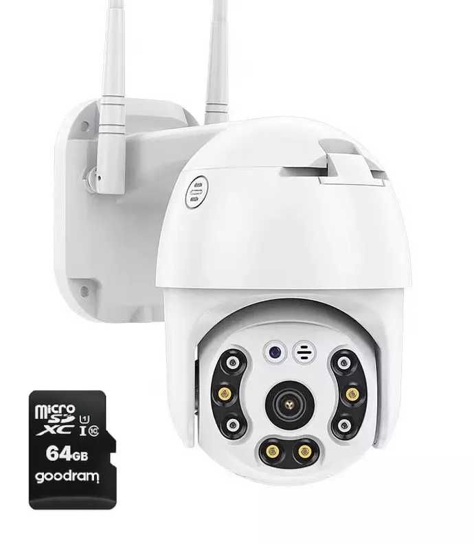 Camera de supraveghere WiFi, Night vision, Alerte, Card SD 64gb cadou,