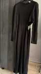 Rochie Massimo Dutti noua neagra lunga marime L material solid