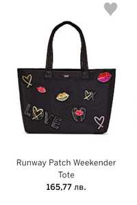 Черна чанта с пайети Victoria's Secret-120лв.
