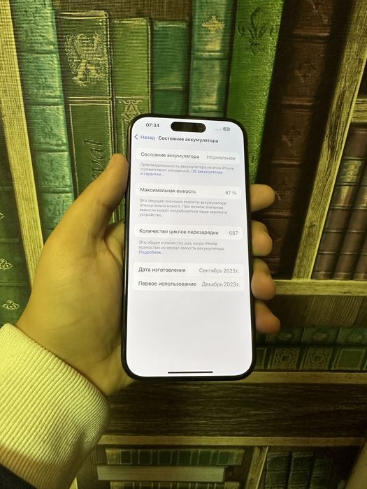 iPhone 15 pro 128 GB 87%