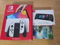 consola nintendo switch oled zelda si controler hori impecabil ca noi