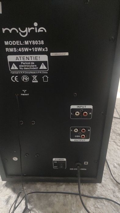 Myria sistem audio nou.