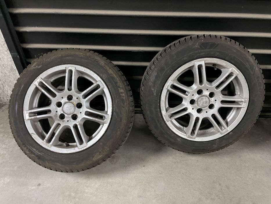 Зимни гуми с джанти 5x100 15 за vw audi skoda