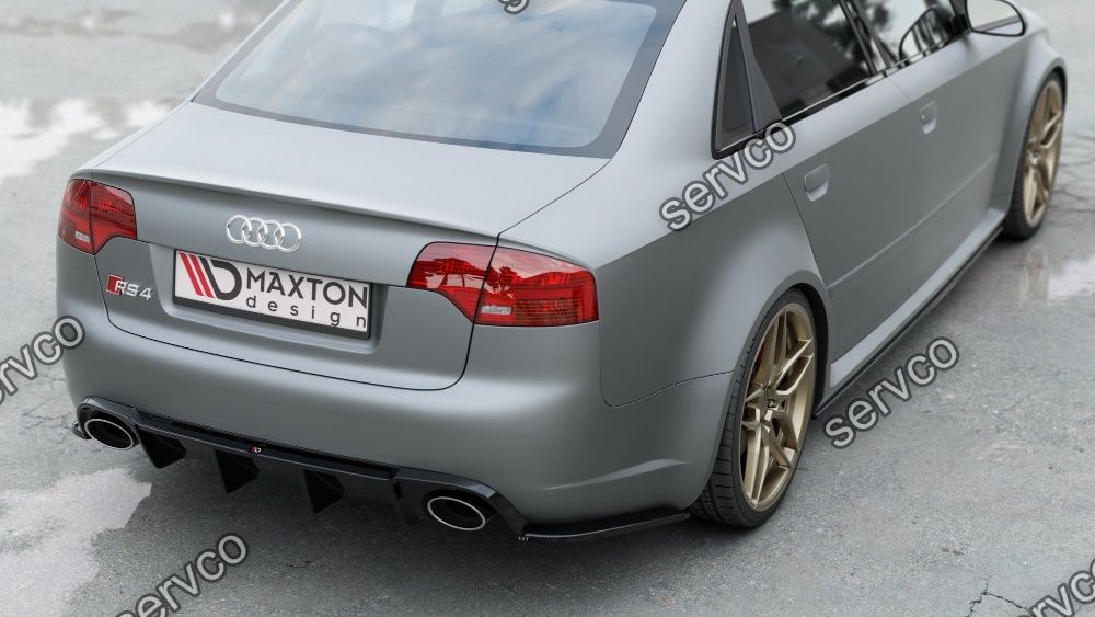 Difuzor bara spate Audi A4 RS4 B7 Sedan 2006-2008 v12 Maxton Design