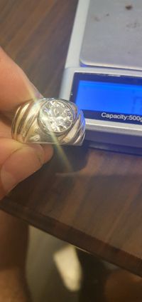 Vintage Deosebit inel 925 cu zirconia slefuita in forma de diamant