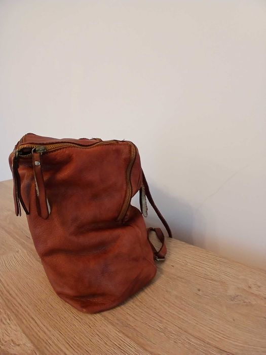 Rucsac din piele naturală moale – lucrat manual, model unic