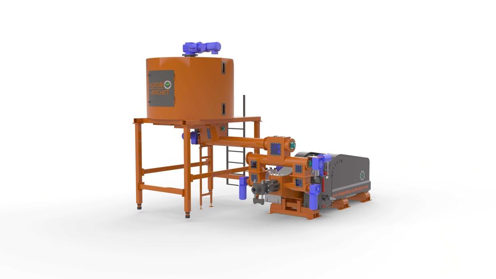 Presa brichetare mecanica rumegus paie "BriqTech" model: BT-070-800Max