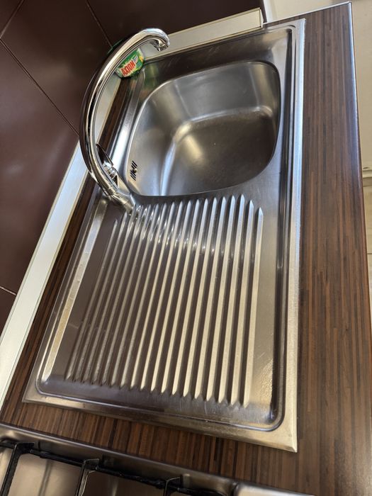 Chiuveta incorporata inox + baterie