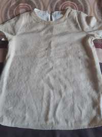 Bluza cu paiete toată crem nr 42 ,M