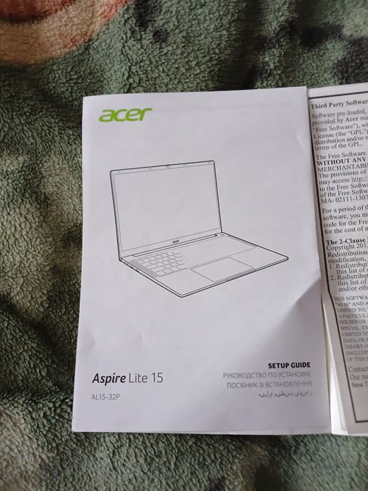 Ноутбук Acer lite 15