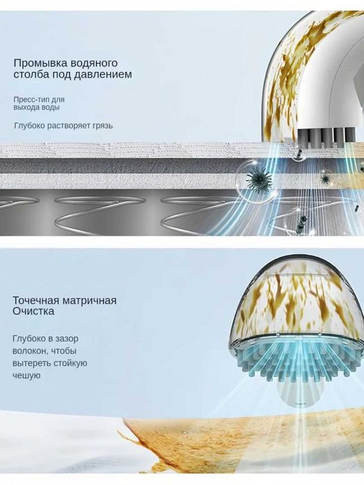 DEERMA BY100 Моющий пылесос мощный, для химчистки дома