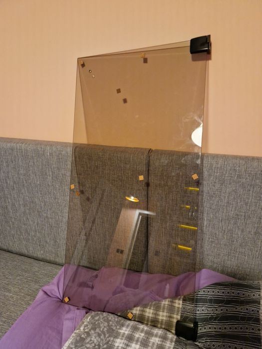 Usa dulap/ geam sticla securizata fumurie noua