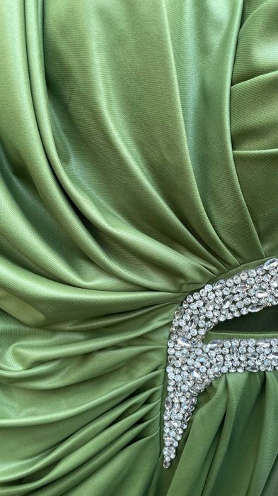 Rochie Verde Lungă Elegantă pentru Nuntă, Marime XL / 42 / 14