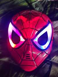 Горящая супер маска Человека паука,spider man
