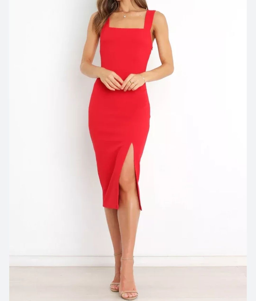 Червена рокля размер 38