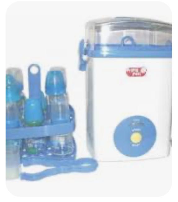 Sterilizator electric cu aburi pentru 8 biberoane Primii Pasi