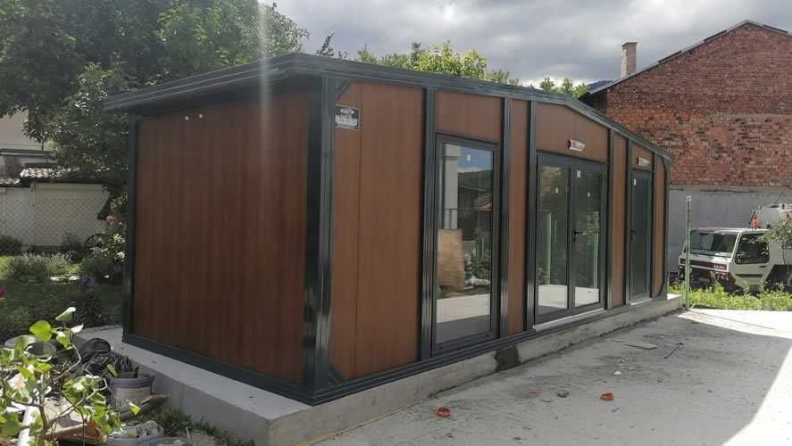 Casa modulara, garaje auto, containere din panou sandwich termoizolant