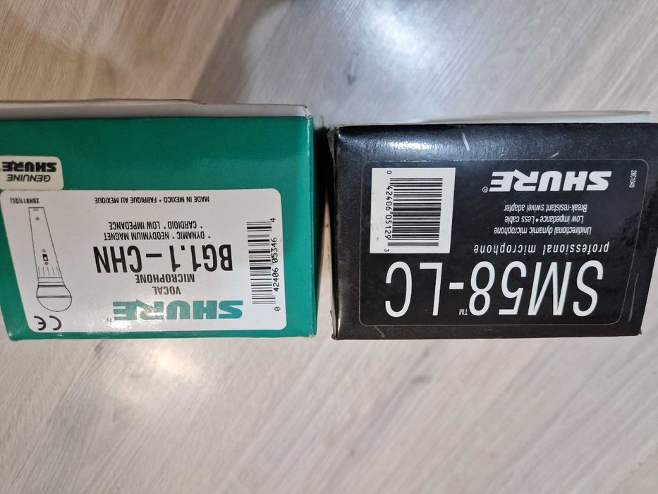 Микрофоны shure sm 58-lc и shure bg1.1