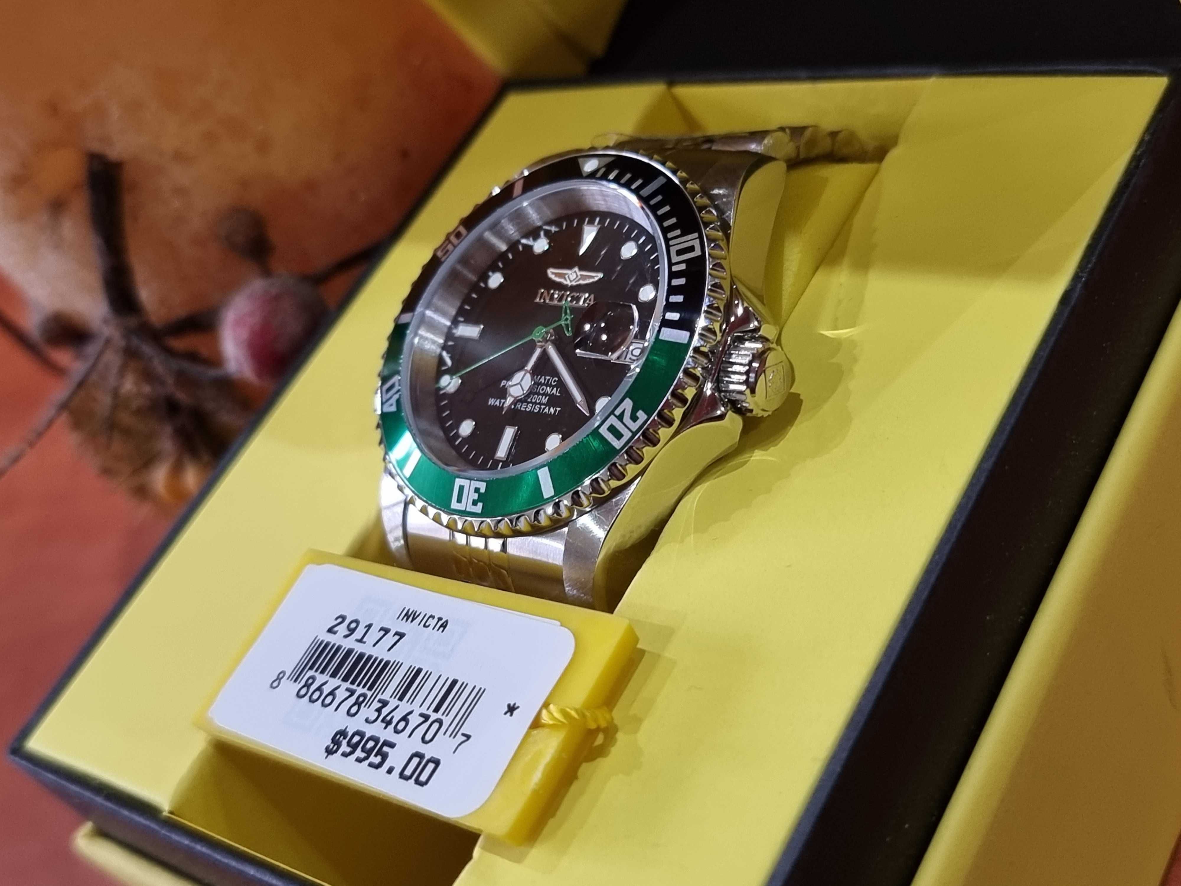 ceas original Invicta 29177 Pro Diver nou homage Rolex submariner