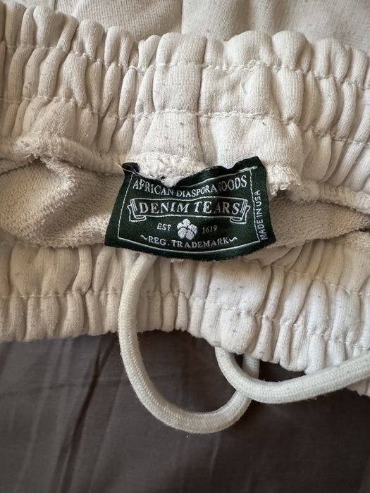Denim Tears White Мъжки екип комплект горнище с долница