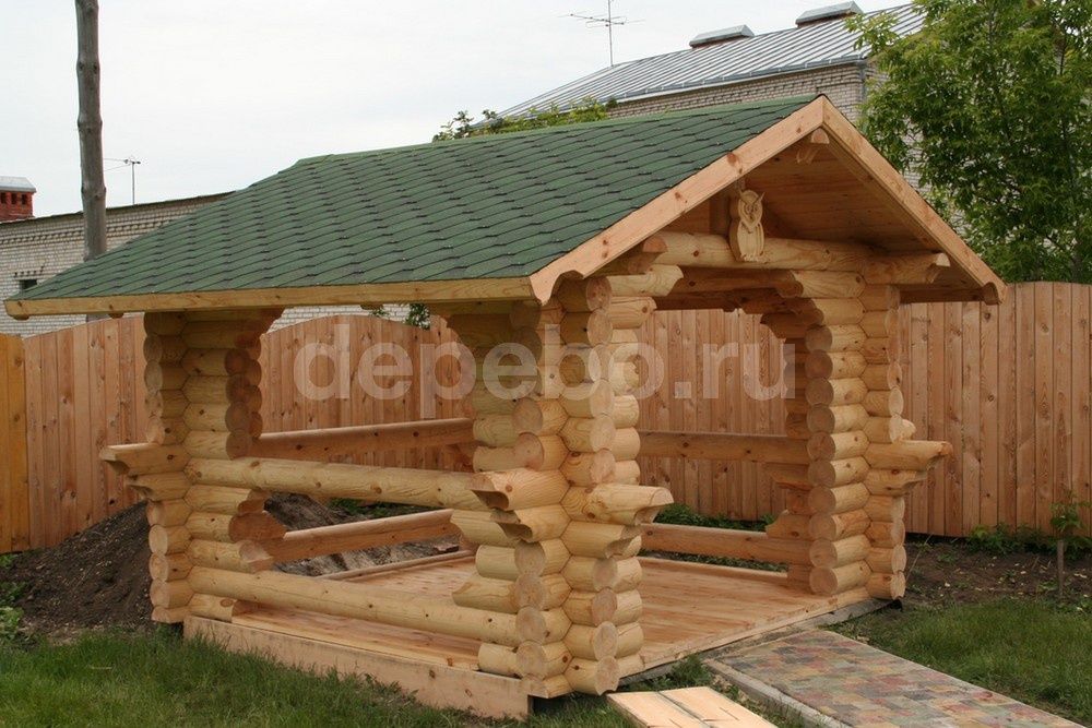 Дома, бани, беседки из мини профилированного бруса и оцилиндрованного