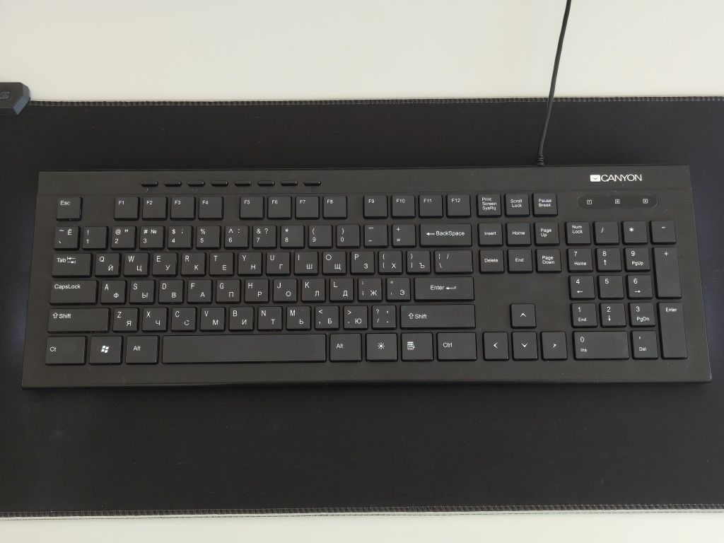 Клавиатура c подсветкой Canyon USB