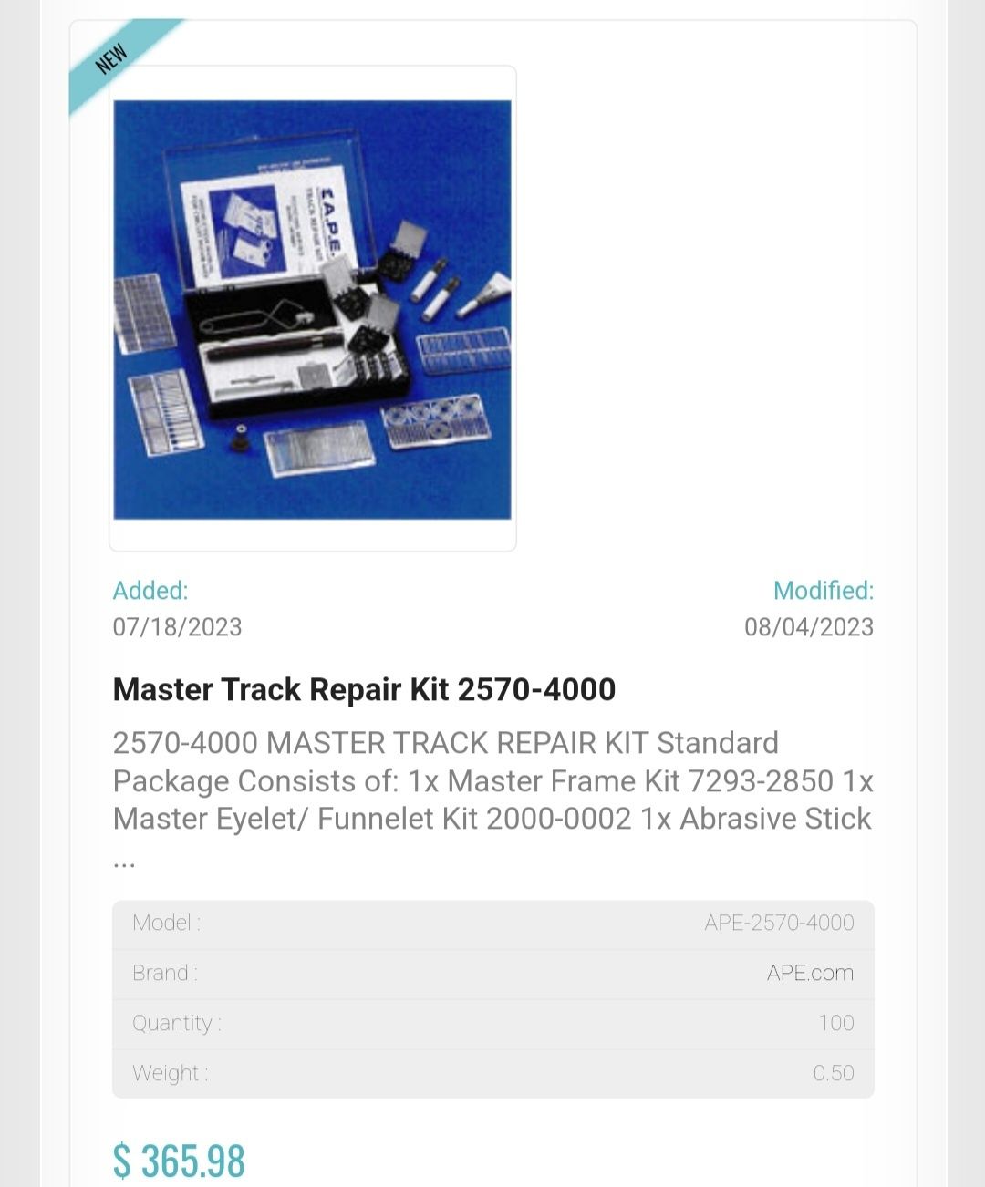 Набор для пайки, ремонта микросхем APE master track repair kit