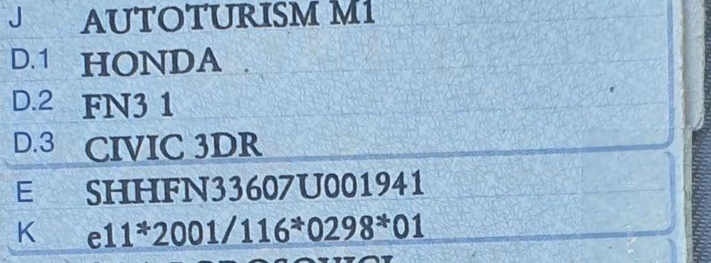 Vând Honda Civic type S an 2008,unic proprietar