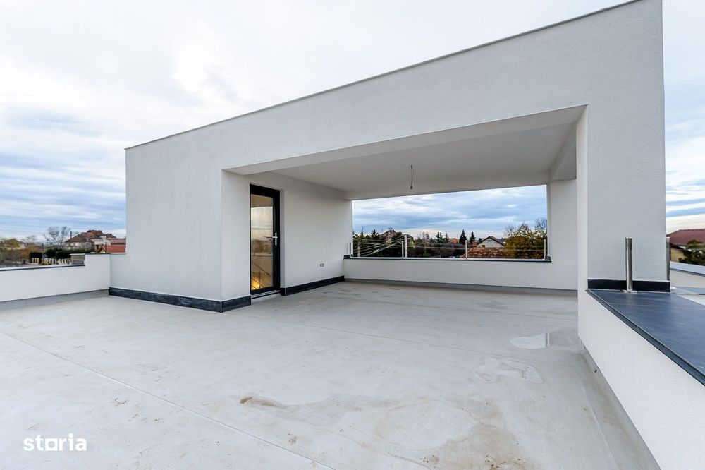 Casă nouă 2025 cu terasă rooftop – 5 camere, design modern, în Gai