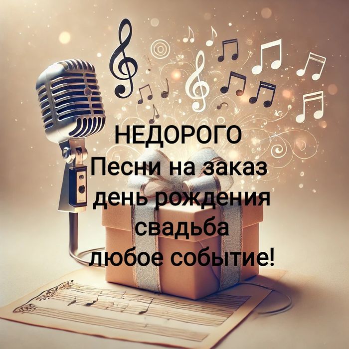 Песни на заказ (день рождения, свадьба и любое событие)