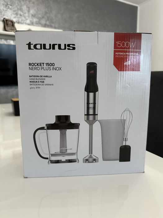 Blenderul de mana Taurus Rocket 1500 Nero Inox 1500 W NOU SIGILAT