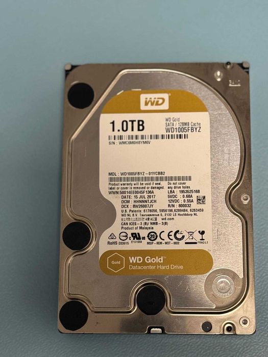 Vand  2 bucati x Hard Disk WD Gold Enterprise Edition  1 Tb